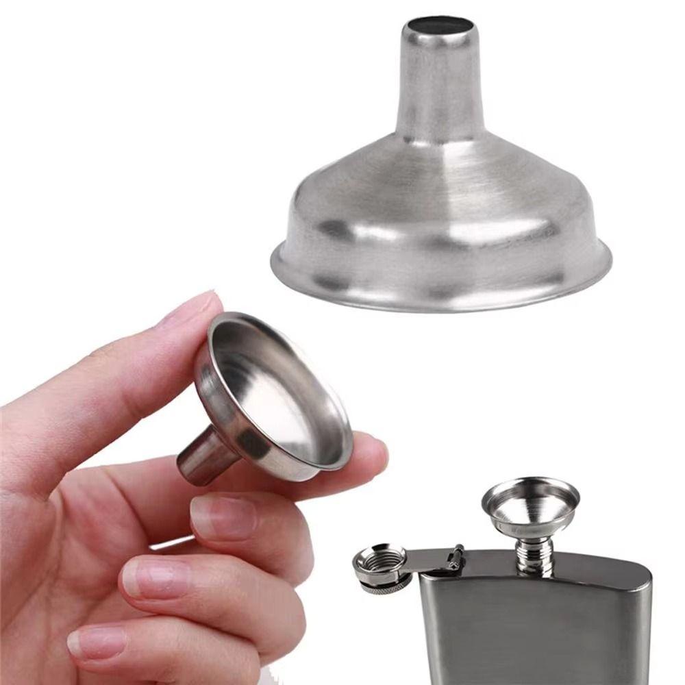 S/M/L Stainless Steel Funnel Small Mouth Mini Kitchen Liquid Dump Tool  Transferring Liquids