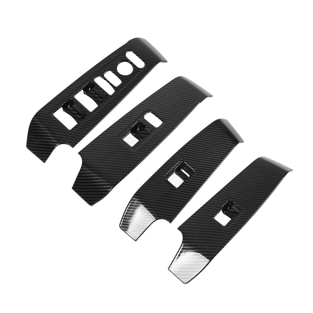 Car Window Lift Switch Panel Cover Carbon Fiber Style Replacement for Civic 11th 2022 LHD