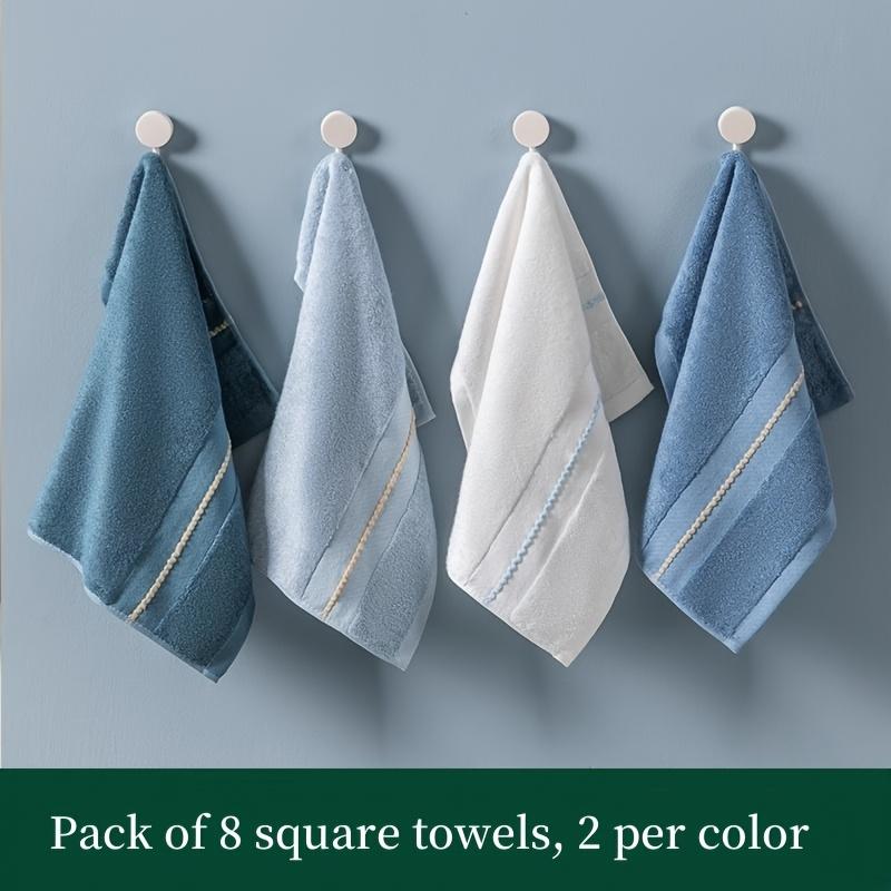 

Восемь полотенец из бамбукового волокна, квадратные мочалки, мягкие и впитывающие для умывания. 8-pack 2 pieces per color