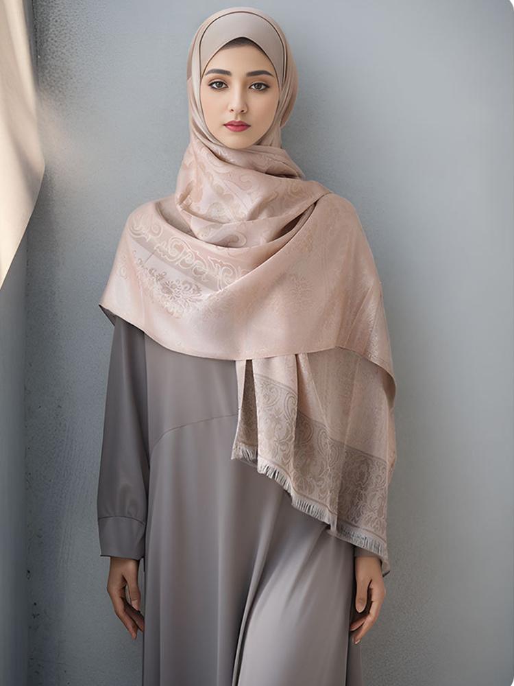 Cotton Perspective Hijab Femme Musulman Women Sparkly Glitter Beach Wrap Silk Scarf Shawl Bandana Muffler Scarves Bufandas Mujer