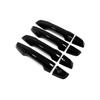 For Honda CR-V CRV LHD 2017 2018    ABS Chrome Carbon Fiber Black Door Handle Cover Sticker Car Styling Accessories