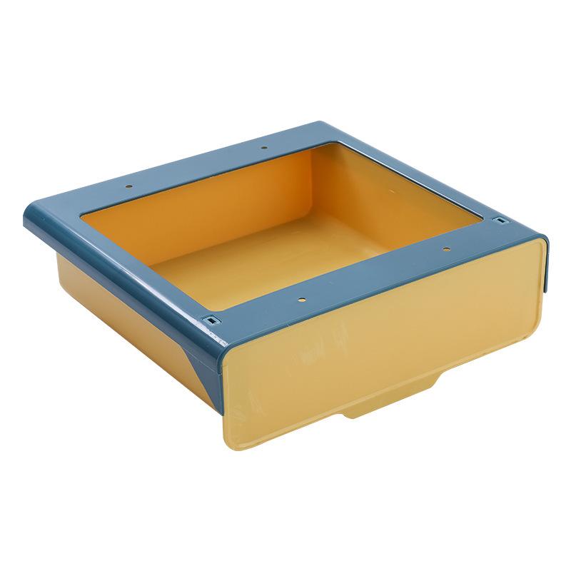 Punch-Free Hanging Seasoning Jar Rack with Drawer and Partition Basket