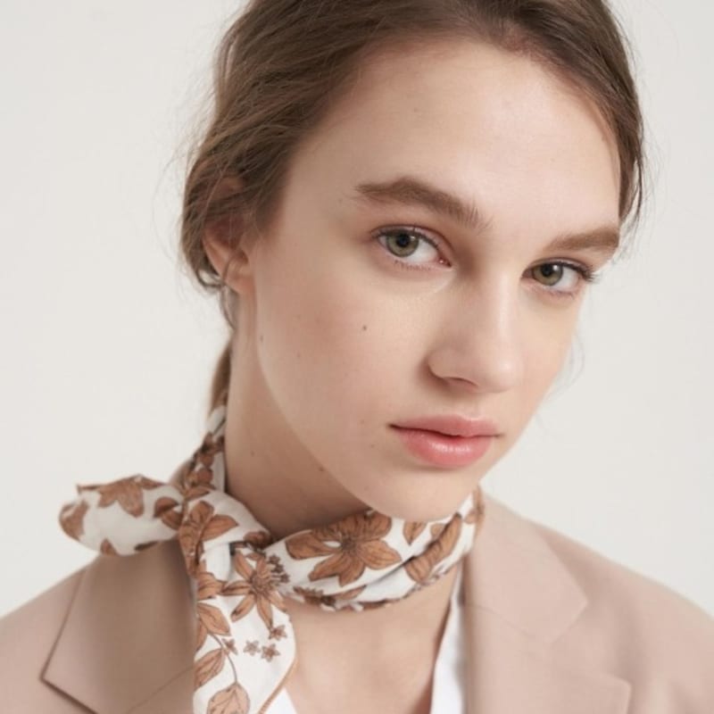BB’DE SOLI’DE Grace Flower Mini Scarf 4color