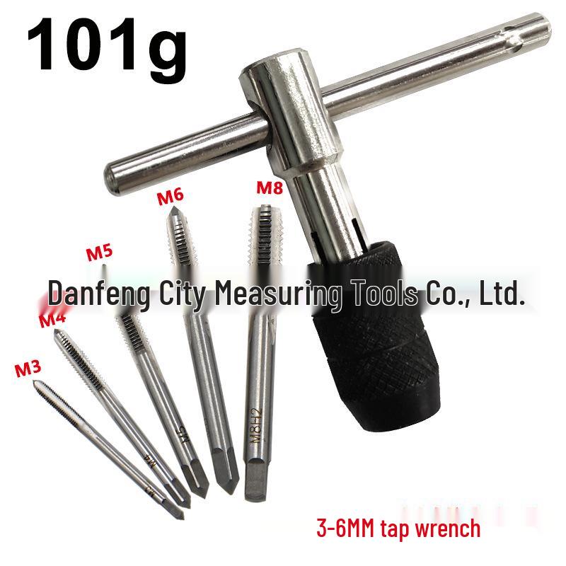 3mm-6mm T-Handle Tap Wrench and Threading Screwdriver Set