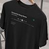 Personalized Song T-Shirt: Music Player Design with Custom Lyrics T-shirt