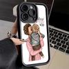 Phone Case for iPhone 17 Air 16E 15 16 Pro Max Baby Mom Girls Cover 14 Plus 13 12 Mini Soft Shell Silicone Fundas