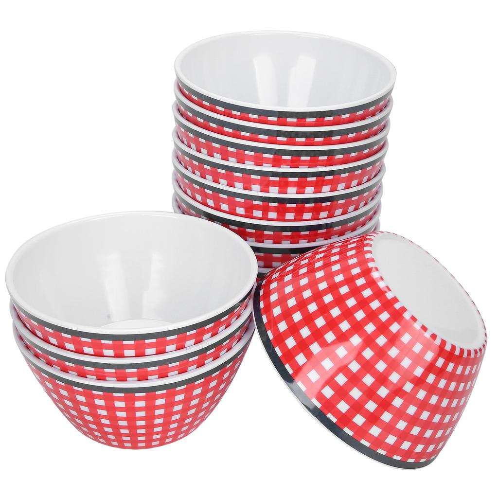 12PCS Salad Bowls Fruit Food Soup Serving Bowl Tableware for Home Restaurant Use