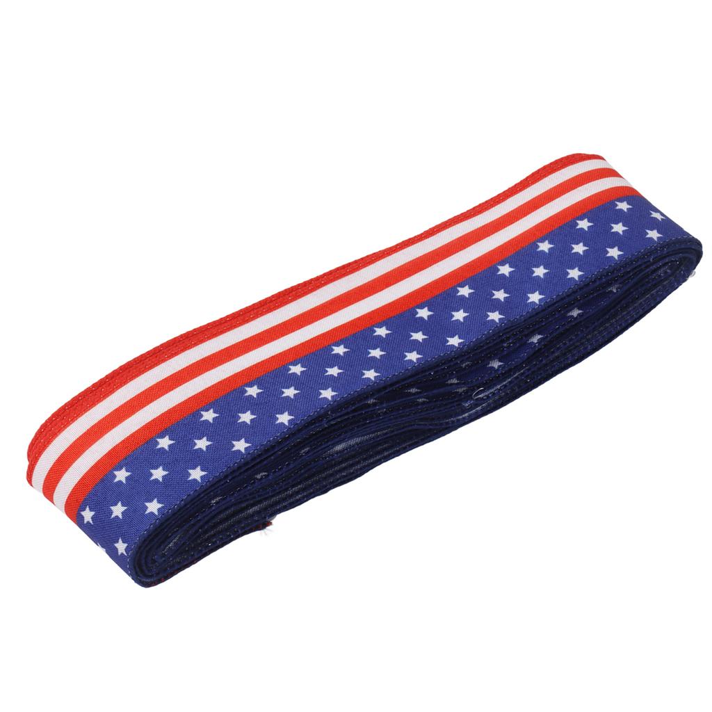 Patriotic Ribbon 6.5cm Width 10m Length 4th of July Independence Day for Decoration