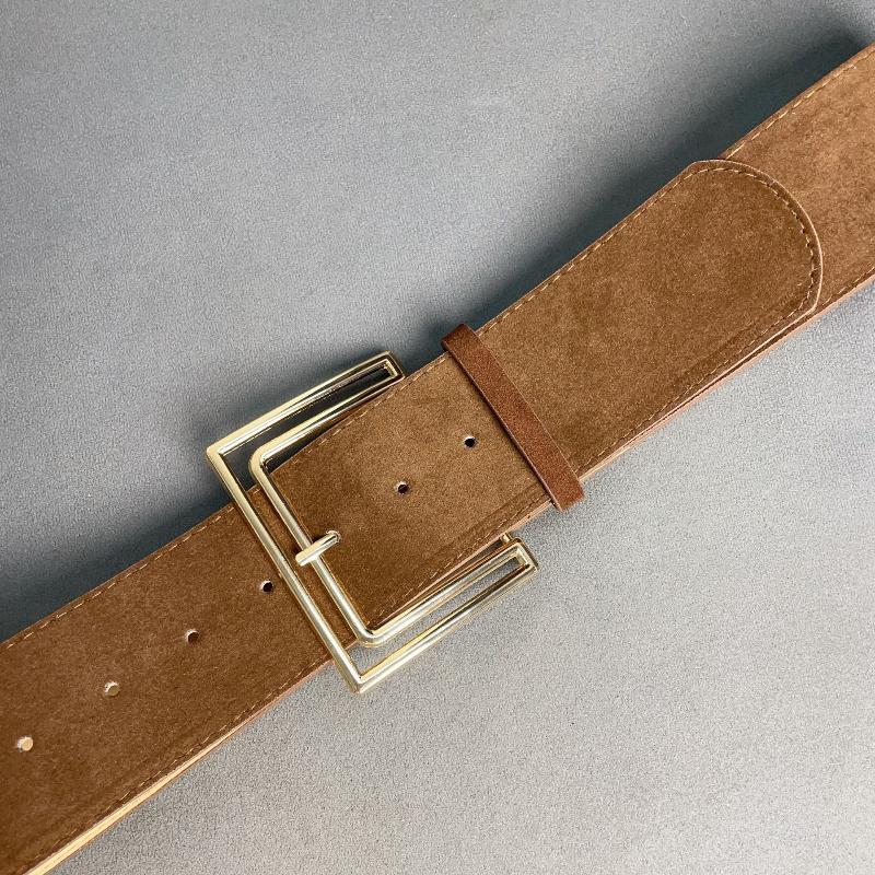 Retro Wildleder Nieten Gürtel Punk Gothic Western Cowgirl Breite Taillenbänder Gürtel Y2K Unregelmäßiger Gürtel