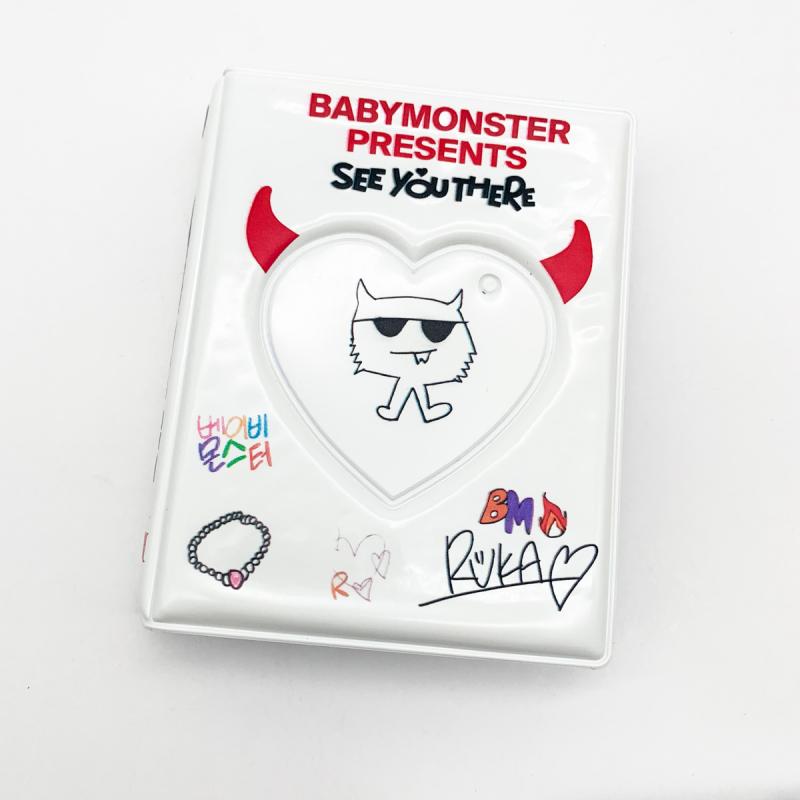 Kpop Idol Babymonster Segregator na zdjęcia Album na zdjęcia Idol Fan Holder na fotokarty Mini album Przechowywanie zdjęć Idola Książka do kolekcjonowania Prezent