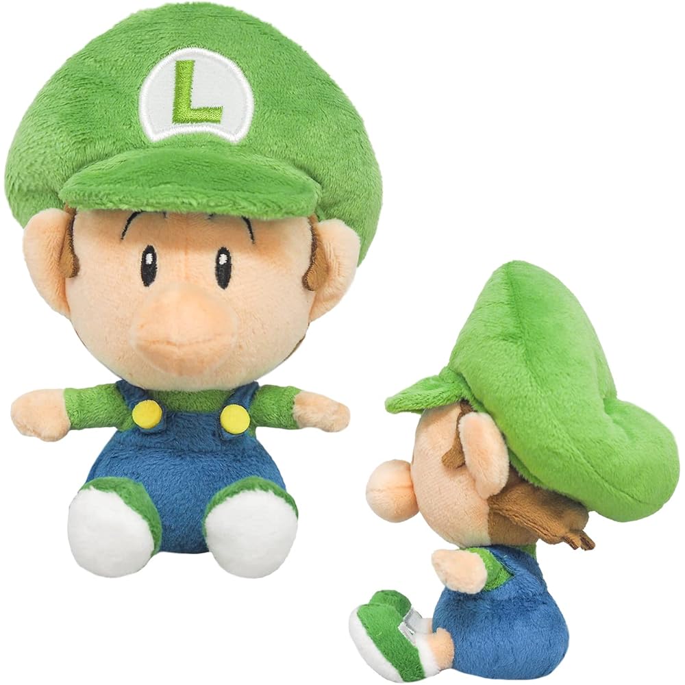 Sanei Boeki Super Mario All Star Collection Baby Luigi Plush Toy S Size 20cm