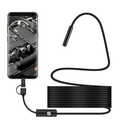 5,5 7MM Android Endoskop 3 v 1 USB/Micro USB/Boroskopická inšpekčná kamera typu C Vodotesná pre smartfón