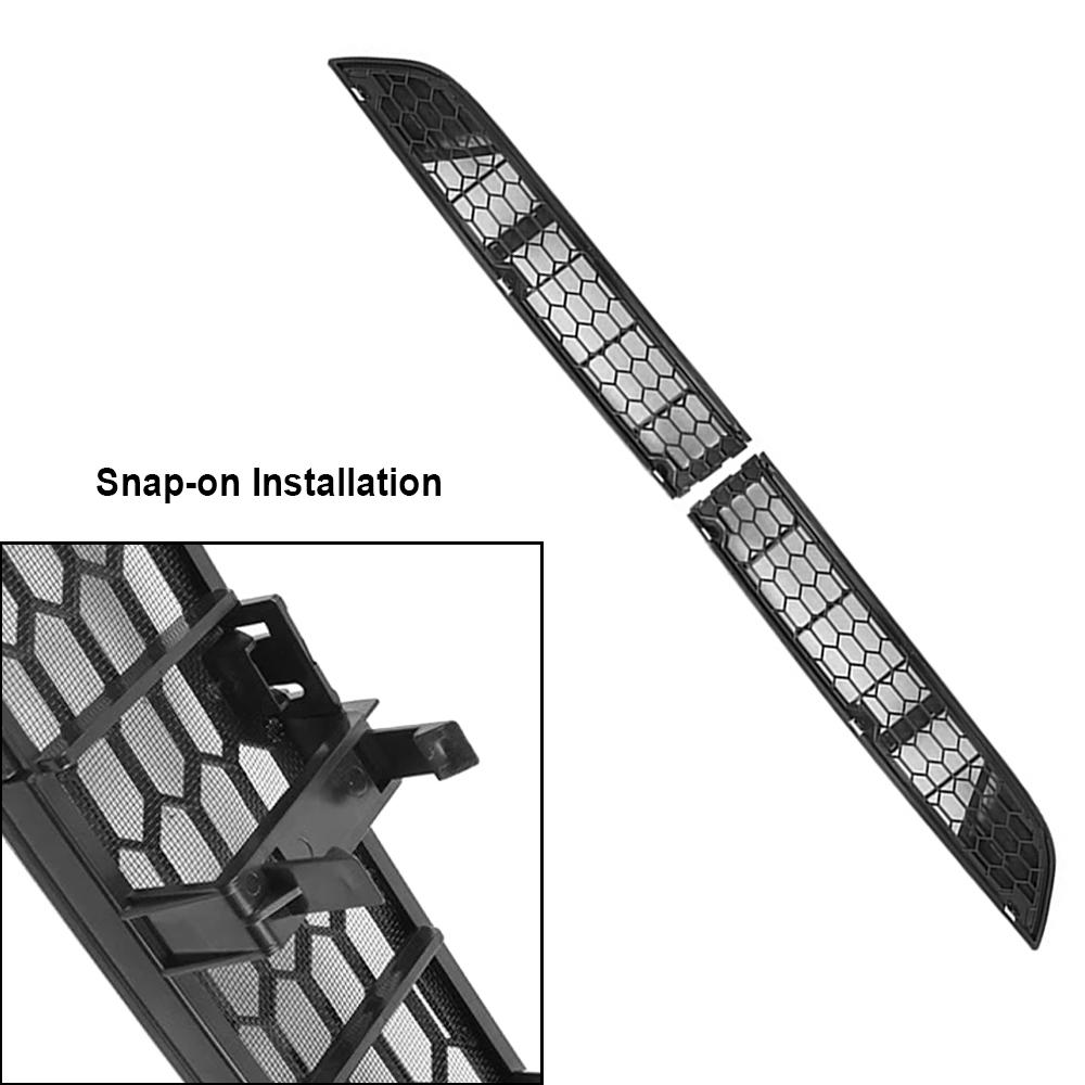 2pcs High Quality Touch-Tone For Tesla Model 3/Y 2017-2024 Car Lower Bumper Anti Insect Net New Upgrade PC Alloy ABS