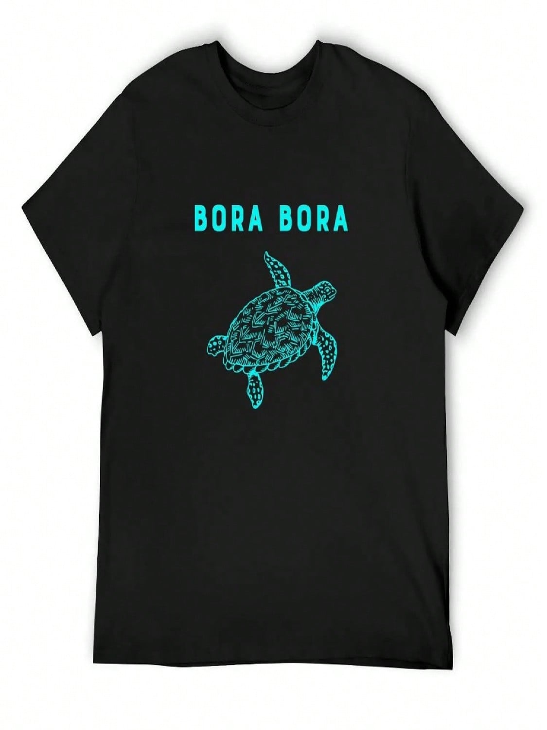 Bora Bora Turtle - French Polynesia T-Shirt Anime Shirt Luxury Man Kawaii Clothes Cotton T Shirt unisex S разноцветный