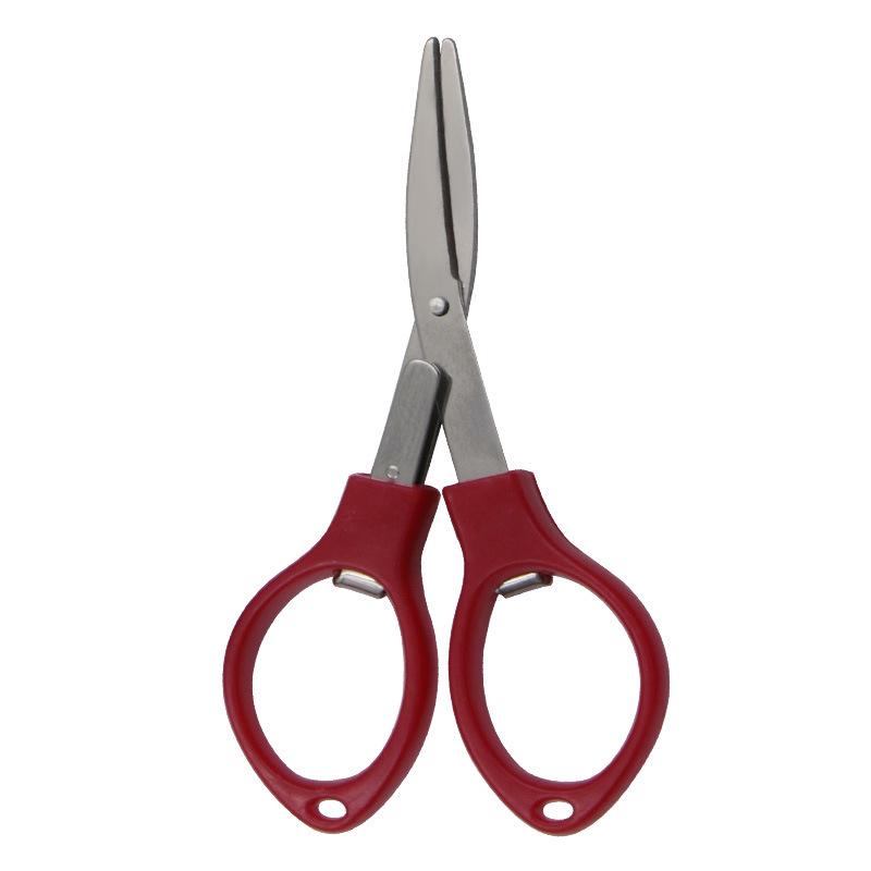 Compact Folding Scissors - Multi-Purpose for Fishing, Outdoors, Office, and Home.