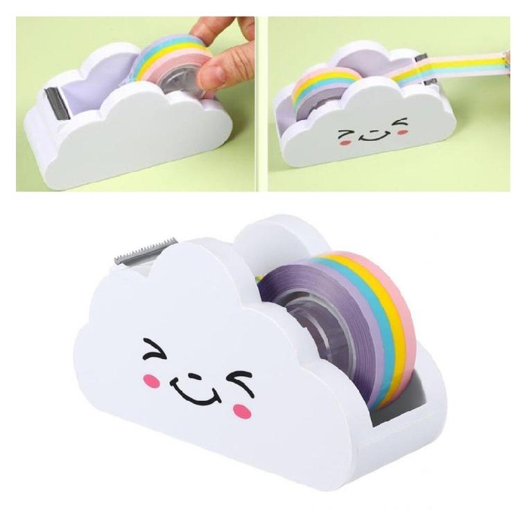 Desktop Tape Dispenser with Tape for Packaging Heavy Duty Tape Dispenser for Clear Tape Scrapbooking Tape Packing Tape