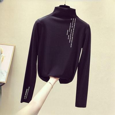 Women Turtleneck Long Sleeve Top Cotton Stretch Base Blouse Bottoming Shirt