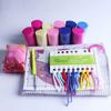 Nicediy Handmade Pillow Cushion Latch Hook Kit Mat DIY Embroidery Needlework Crochet Pillows Kits Unfinished Accessories 37x37cm