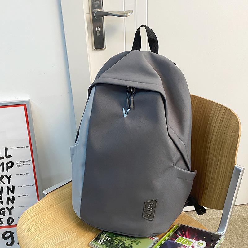 

New Elementary School Bag Junior High School Girls Large Capacity Splicing School Backpack