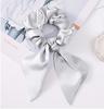 Hot Summer Mulberry Silk Hair Tie Large Satin Fabric Scrunchies Hair Band Woven Bow Hair Rope for Women