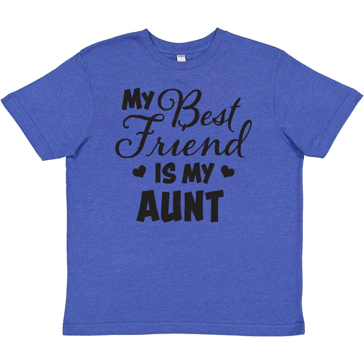 Inktastic My Best Friend Is My Aunt With Hearts Youth T-Shirt Family Tee Kids 120