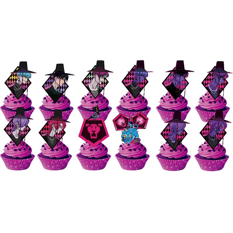 Demonœ Hunters Birthday Party Decor Tableware Banner Kids Birthday Balloon Cake Topper Decor  Kpop Anime Party Supplie Set