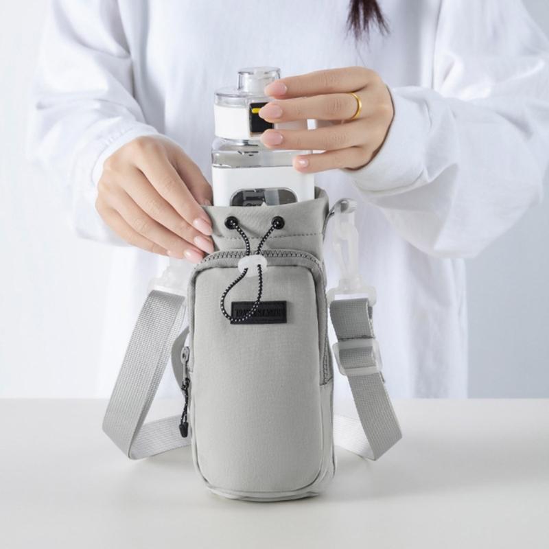 Nylon Cup Holders Portable Drink Holders Office Travel Cup Sleeve Nylon Water Bottle Sleeve Nylon Texture for Cup Bottle