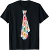 Funny Bunny Necktie Graphic Tee Cool Easter Spring Holiday Cotton T-Shirt Men