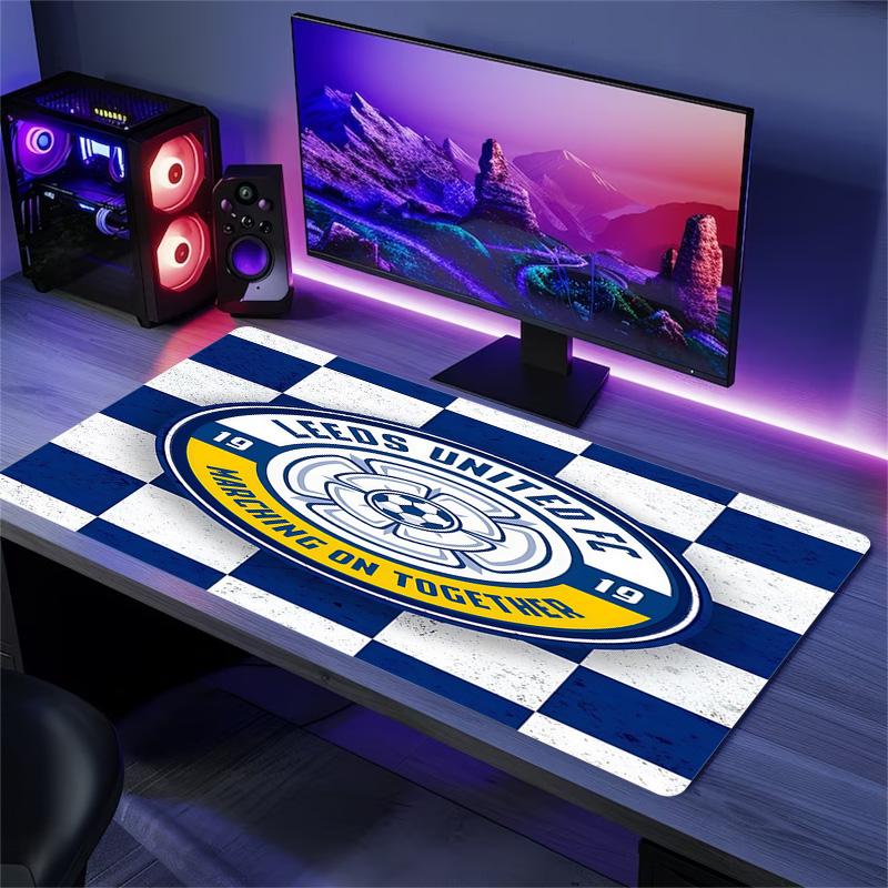 Leeds United Print Cushion Non-slip Laptop Tablet Big Mousepad XXL Mat Mini PC Playmat With Lock edge
