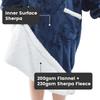 Wearable Fleece Blanket New Flannel Lazy Blanket Home Hooded Pullover TV Blanket Extra Long Comfortable Loose