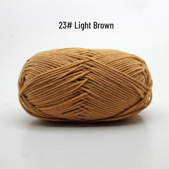 Fir de Bumbac Pieptănat cu 4 Fire pentru Căciulă și Fular Tricotate Manual pentru Bebeluși