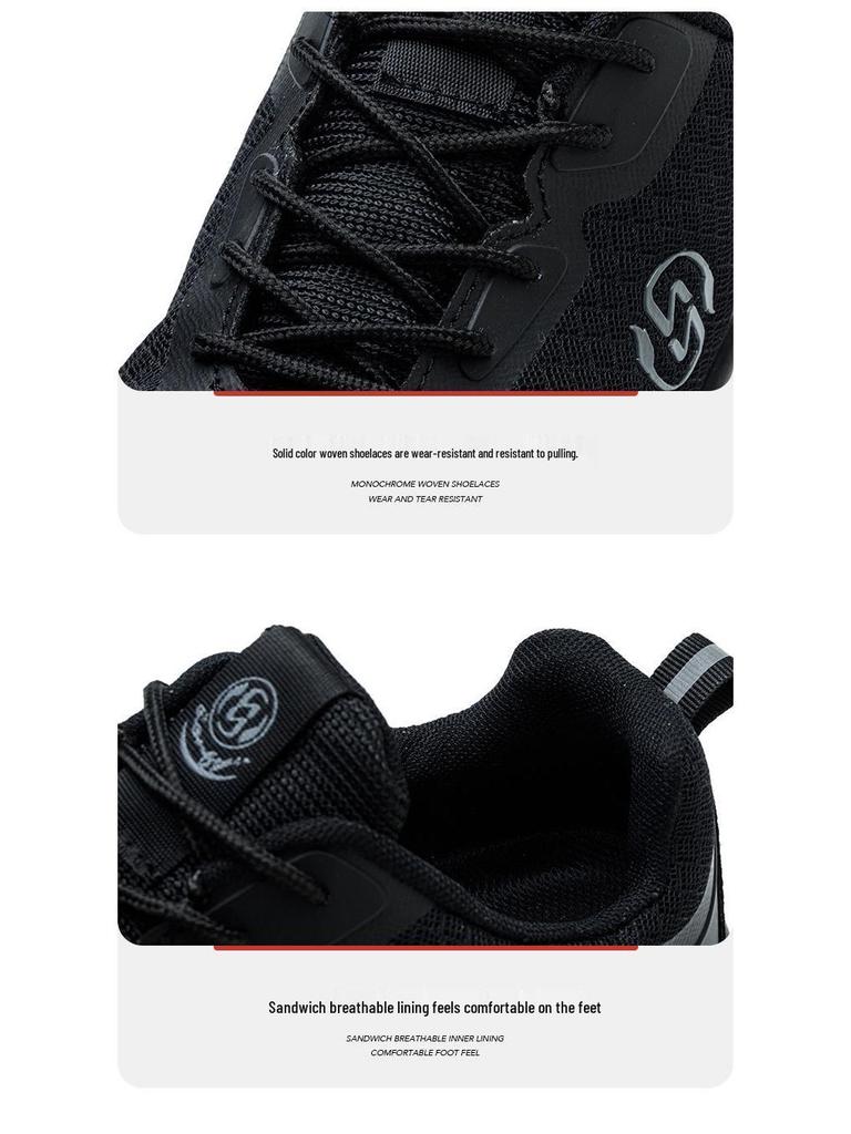 Men's Anti-Smash Breathable Safety Shoes - Wear-Resistant PU Sole, Comfortable Mesh Labor Protection Footwear