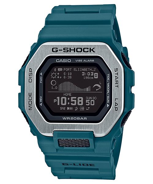 

Casio G-SHOCK Men s Stainless Steel 200M Water Resistant Digital Shock Resistant Quartz Watch GBX-100-2 синий