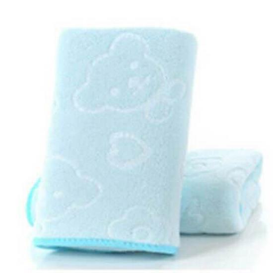 

Набор полотенец из микрофибры с тиснением в виде мультяшного медведя - впитывающие и красочные (35x75 см) medium thick синий