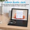 Surface Pro 9 Hub 4K HDMI Port USB C Thunderbolt 4 PD Charging 100M LAN USB Audio Port Card Reader Microsoft Surface Pro 9 Dedicated Dock + (Display +