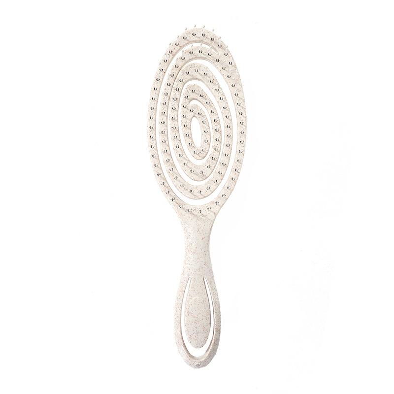 

Spiral Hair Brush with Soft Nylon - Vent Brush for Wavy & Straight Hair, Wet and Dry Use,Detangling Hairbrush for All Hair Types