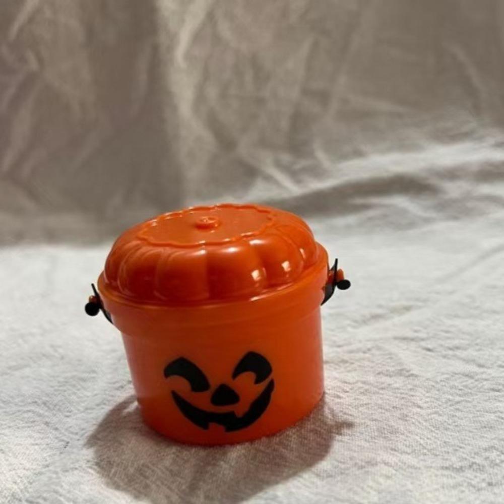 Spooky Demon Halloween Mini Boo Bucket With Handles Party Halloween Nostalgia Buckets Plastic Trick or Treat Buckets