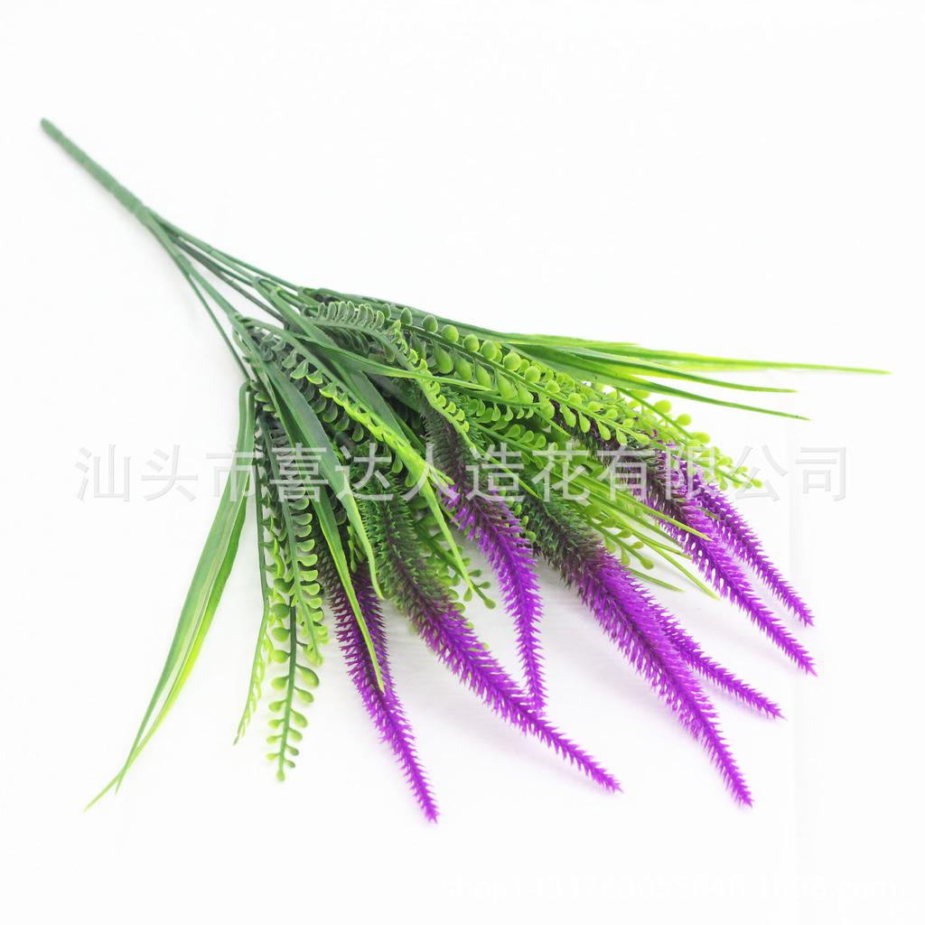 Artificial Plant 7 Heads Nine-Tailed Grass Spring Grass Houndstail Artificial Flower