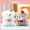 Bear Toy Plush Keychain With Soft Short Plush For Girls Gift Decor Bag