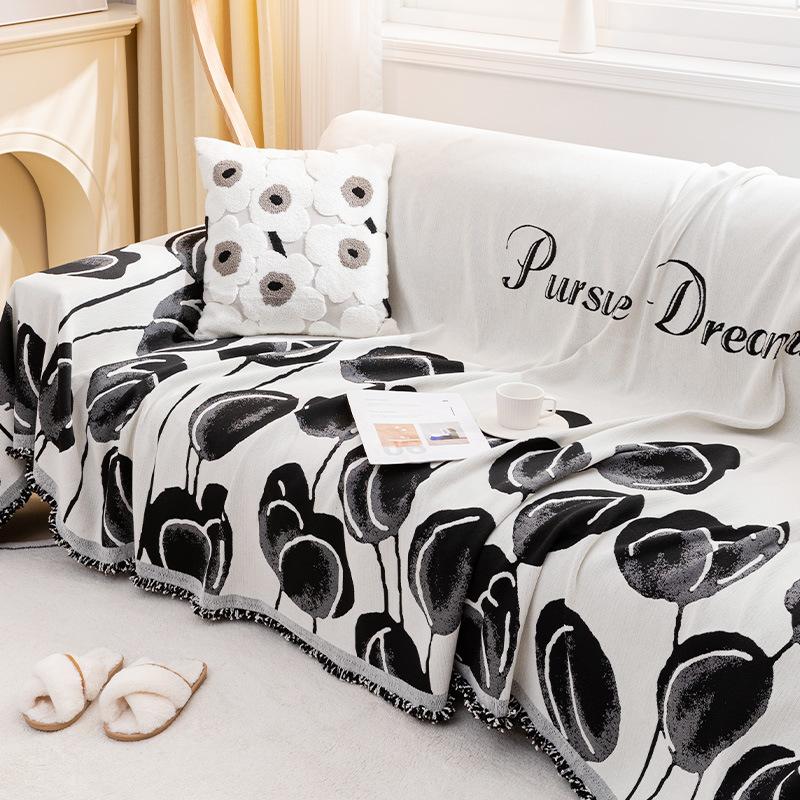 INS Style Sofa Cover Cloth Simple Modern Sofa Cushion Anti-Scratching Sofa Cover Four Seasons Universal Full Covered Sofa Cover