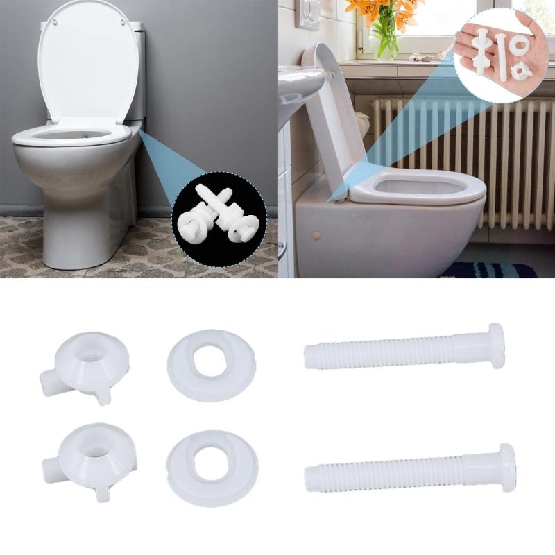 2pcs/set Easy To Install Toilet Screw Kits Durable & Reliable Toilet Repair Set Convenient Toilet Bolt Replacement