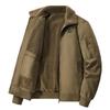 Men's Autumn-Winter Thickened Cotton Baseball Jacket - American Workwear Style Flight Jacket