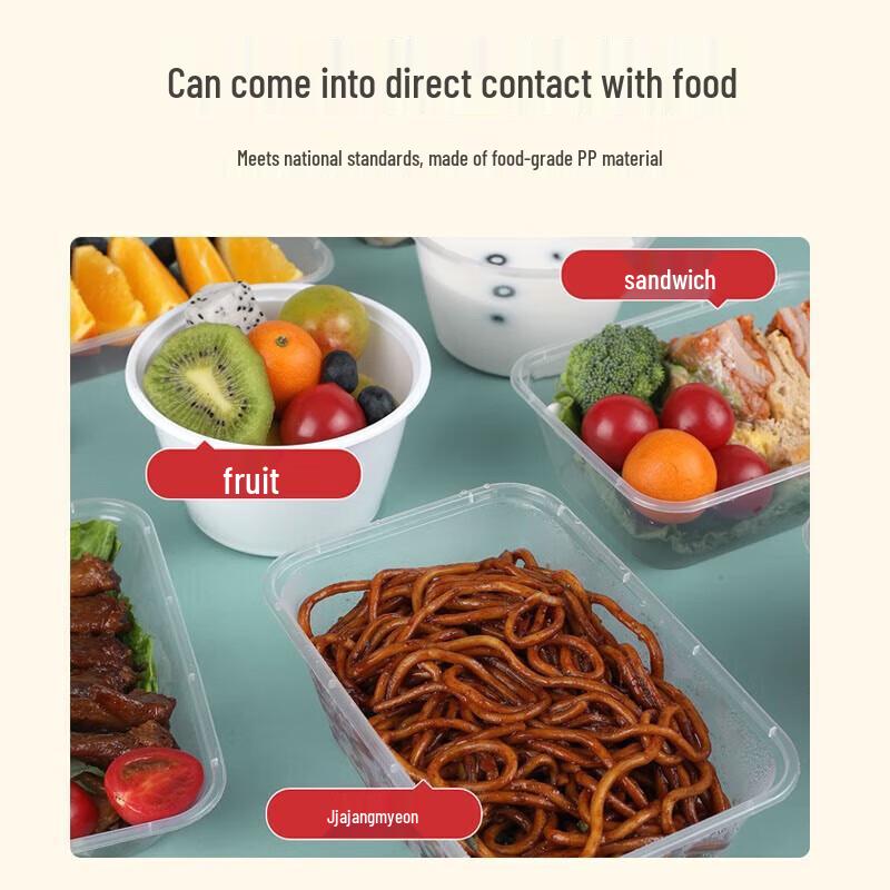 Disposable Rectangular Takeaway Lunch Boxes