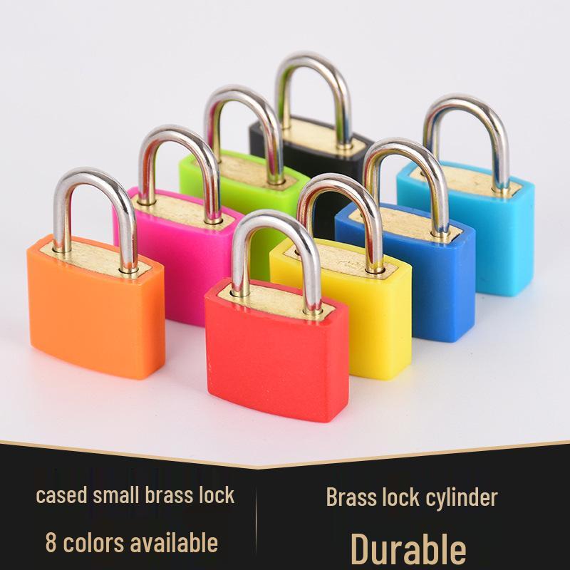 Colorful Copper Core Padlock for Suitcases, Bags, Cabinets, Dorms, and Travel