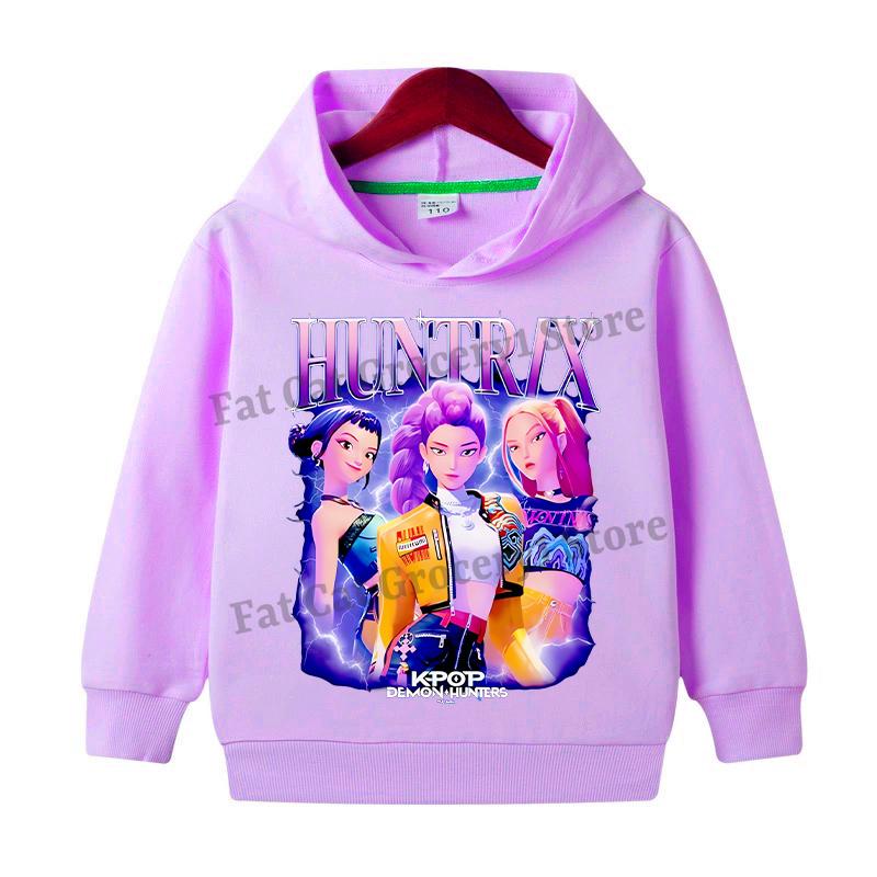 Kpop Mikiny Lovce démonů Dívky Chlapci Anime Rumi Mira Zoey Mikina Dětská Jaro Podzim Pulovr Dlouhý rukáv Dětské oblečení
