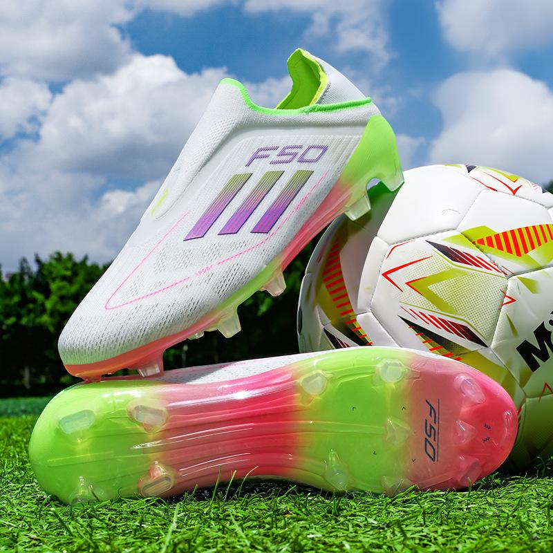 Chaussures de football pour adultes hommes et femmes Chaussures de football pour hommes à tige basse TF crampons courts AG crampons longs Chaussures de football pour l'entraînement en compétition