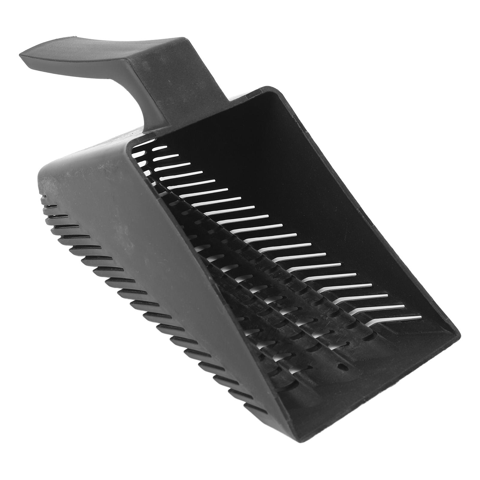 

Aquarium Gravel Sand Shovel Strong Construction Clean Pan Scoop Shovel Plastic Gravel Strainer Shovel Clean Tool Black