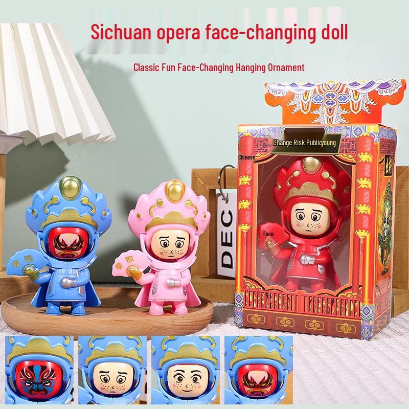 Sichuan Opera Face-Changing Doll: Traditional Chinese Style Creative Toy