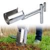 Herramienta para plantar bulbos Trasplantador de plántulas de plantas y árboles frutales Mango en T Multifuncional para plantar, cavar, trasplantar