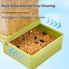 Transparent Automatic Feeder Automatic Bird Seed Feeder Hanging Food Box And Trough Parrot Feeder Cage Accessories Bird Supplies